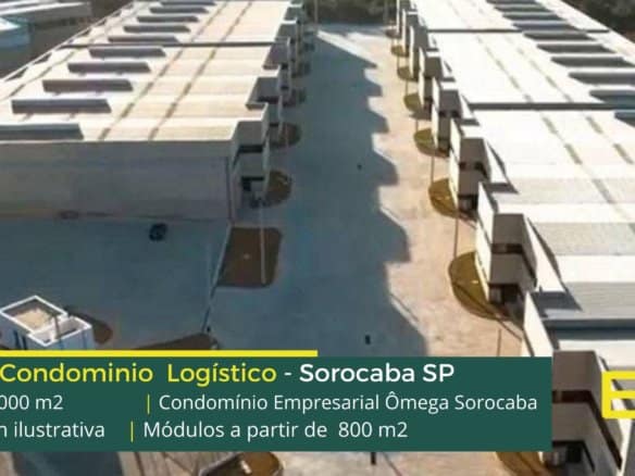 Locação de Galpão em Sorocaba SP - Condomínio Empresarial Ômega. Galpões/Armazens/Condomínios logísticos e industriais para alugar