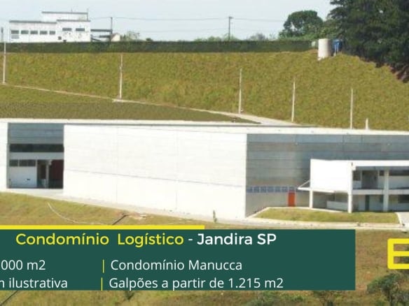 Aluguel de galpões em Jandira SP. Condomínios logísticos para alugar. Módulos a partir de 1.250 m² com docas e amplo pátio manobras.