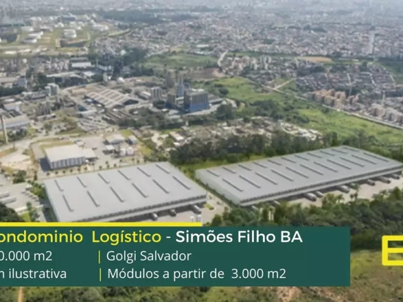 Galpão para alugar em Salvador - Golgi Salvador. Aluguel de galpões em condomínio logístico. Docas, altura de 12 metros. Portaria e segurança