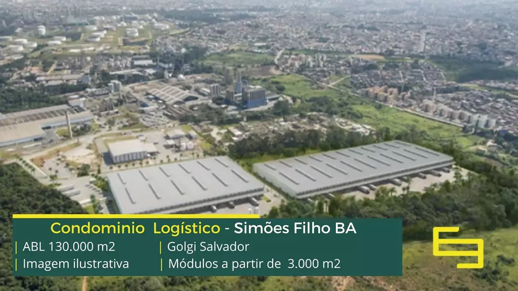 Galpão para alugar em Salvador - Golgi Salvador. Aluguel de galpões em condomínio logístico. Docas, altura de 12 metros. Portaria e segurança