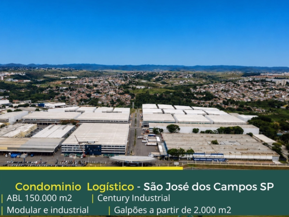 Aluguel de galpão em São José dos Campos SP - Century Industrial. Galpões para alugar em São José dos Campos SP com docas, amplo pátio, vagas