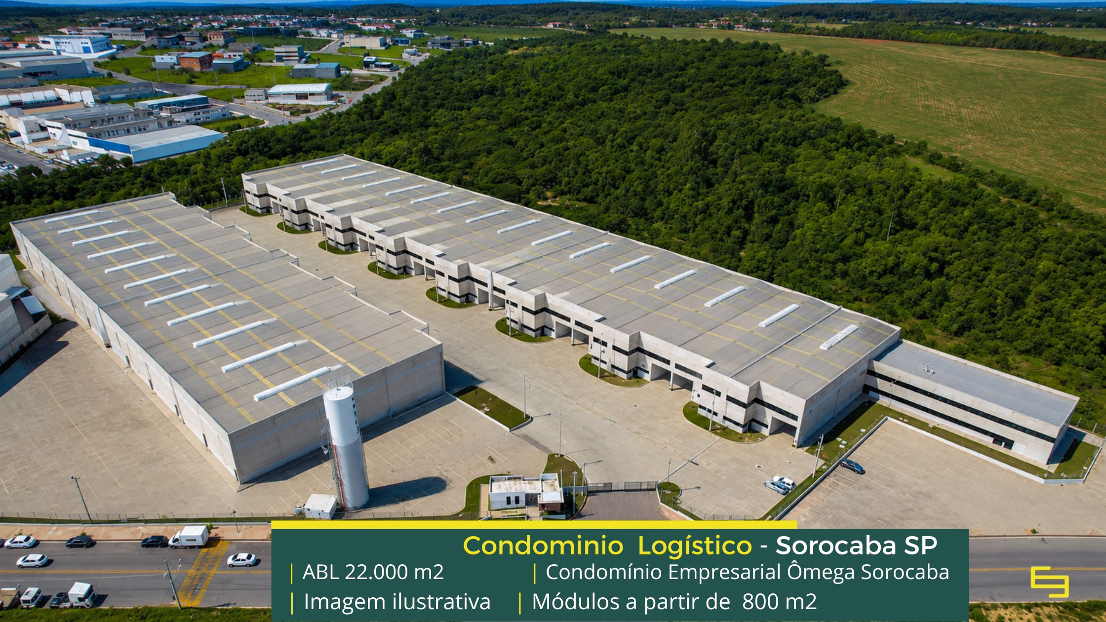 Locação Galpão em Sorocaba - Condomínio Empresarial Ômega. Galpões/Armazéns/Condomínios logísticos e industriais para alugar com docas