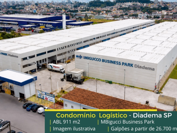 Aluguel de Galpões em Diadema SP - MBigucci Business Park . Galpões e Armazéns para alugar em Diadema SP. Docas, altura de 12 metros.
