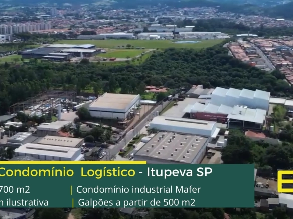 Galpão para alugar em Itupeva - Condomínio Industrial Mafer. Aluguel de galpões em Itupeva com docas, módulos a partir de 900 m2 com portaria