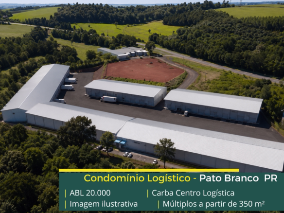Galpão para alugar em Pato Branco com módulos modernos, infraestrutura completa e localização privilegiada para armazenagem e distribuição.