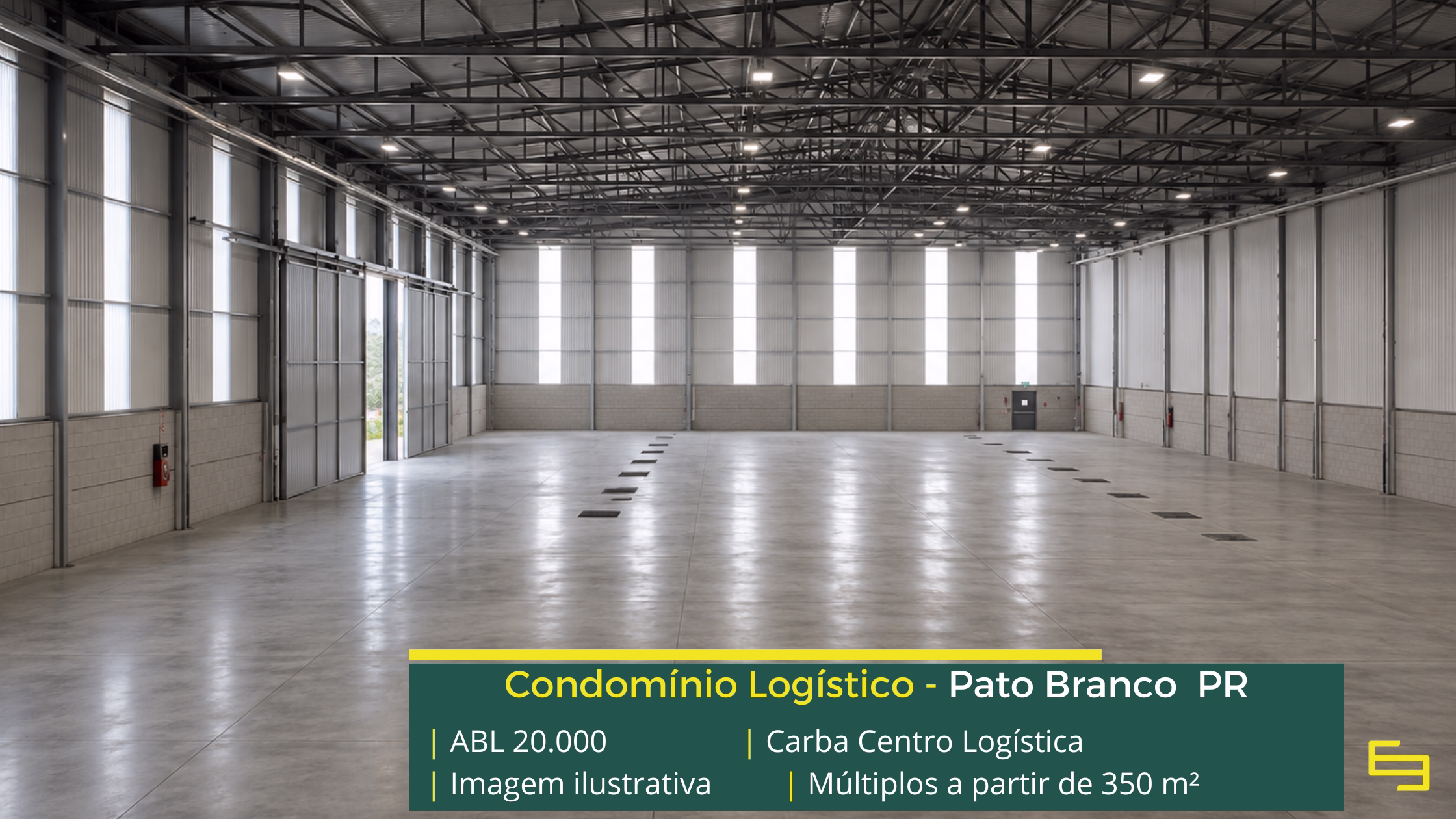 Galpão para alugar em Pato Branco Galpão para alugar em Pato Branco com módulos modernos, infraestrutura completa e localização privilegiada para armazenagem e distribuição.