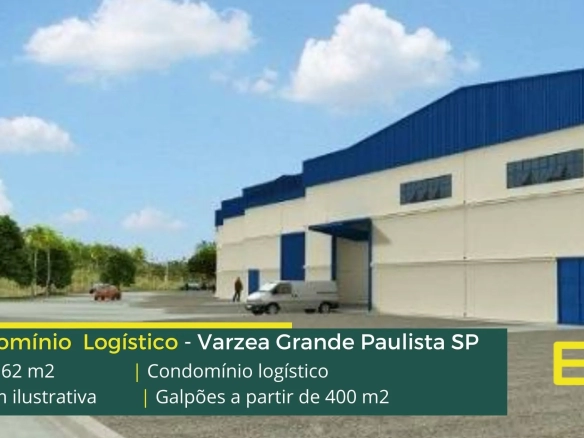 Aluguel de Galpão em Vargem Grande Paulista - Wilson Folli. Condomínio logístico com portaria 24 horas, com doca.