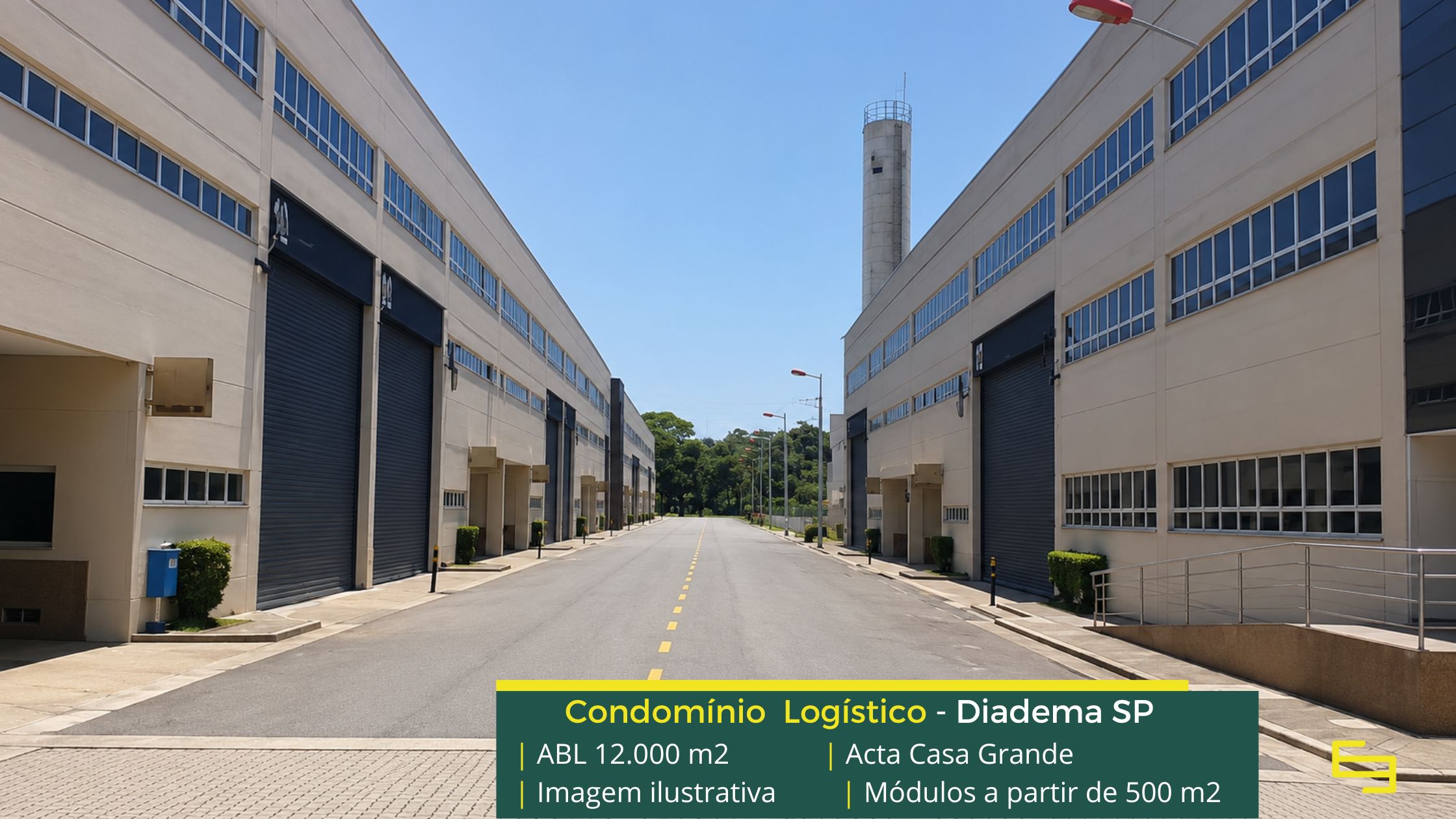 Locação de galpão em Diadema - Acta Casa Grande . Galpões/ Armazéns/ Depósitos/ Pavilhão. Galpões para alugar em Diadema e ABC paulista