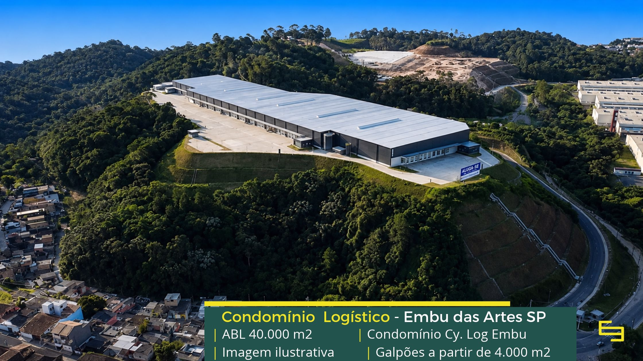 Galpão para locação Embu das Artes SP. Cy. Log Embu. Galpões/Armazens/Condomínios logísticos e industriais para alugar Embu das Artes.