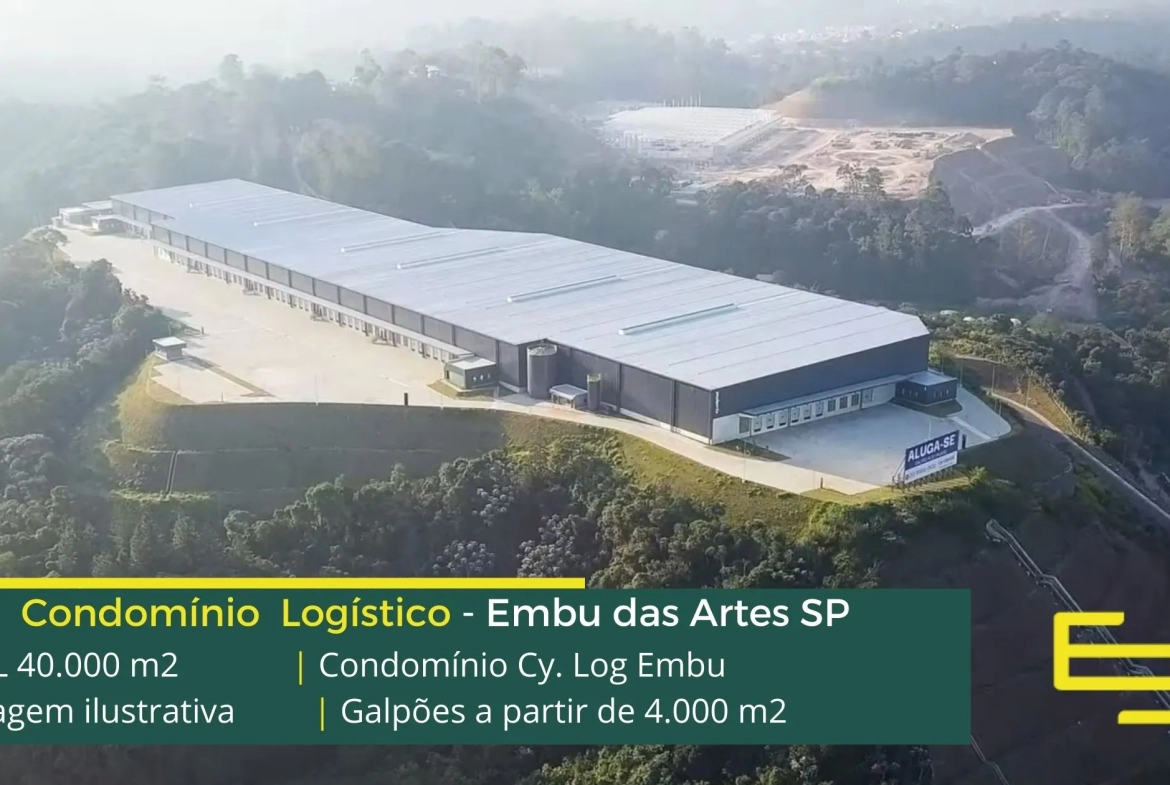 Galpão para locação Embu das Artes SP. Cy. Log Embu. Galpões/Armazens/Condomínios logísticos e industriais para alugar Embu das Artes.