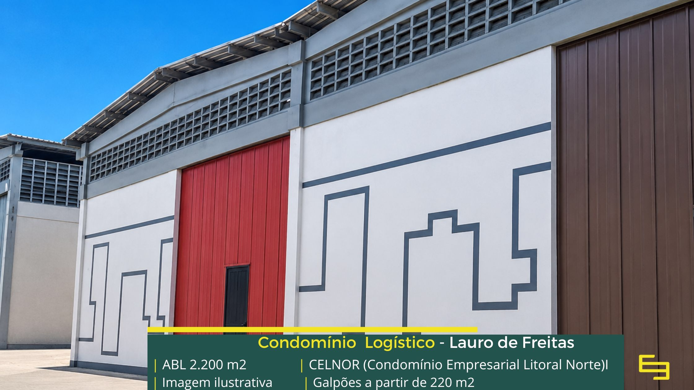 Aluguel de galpões em Lauro de Freitas (5) Aluguel de galpão Lauro de Freitas - Condomínio Empresarial Litoral Norte. Galpões/Armazéns/Condomínios logístico para alugar na Bahia.