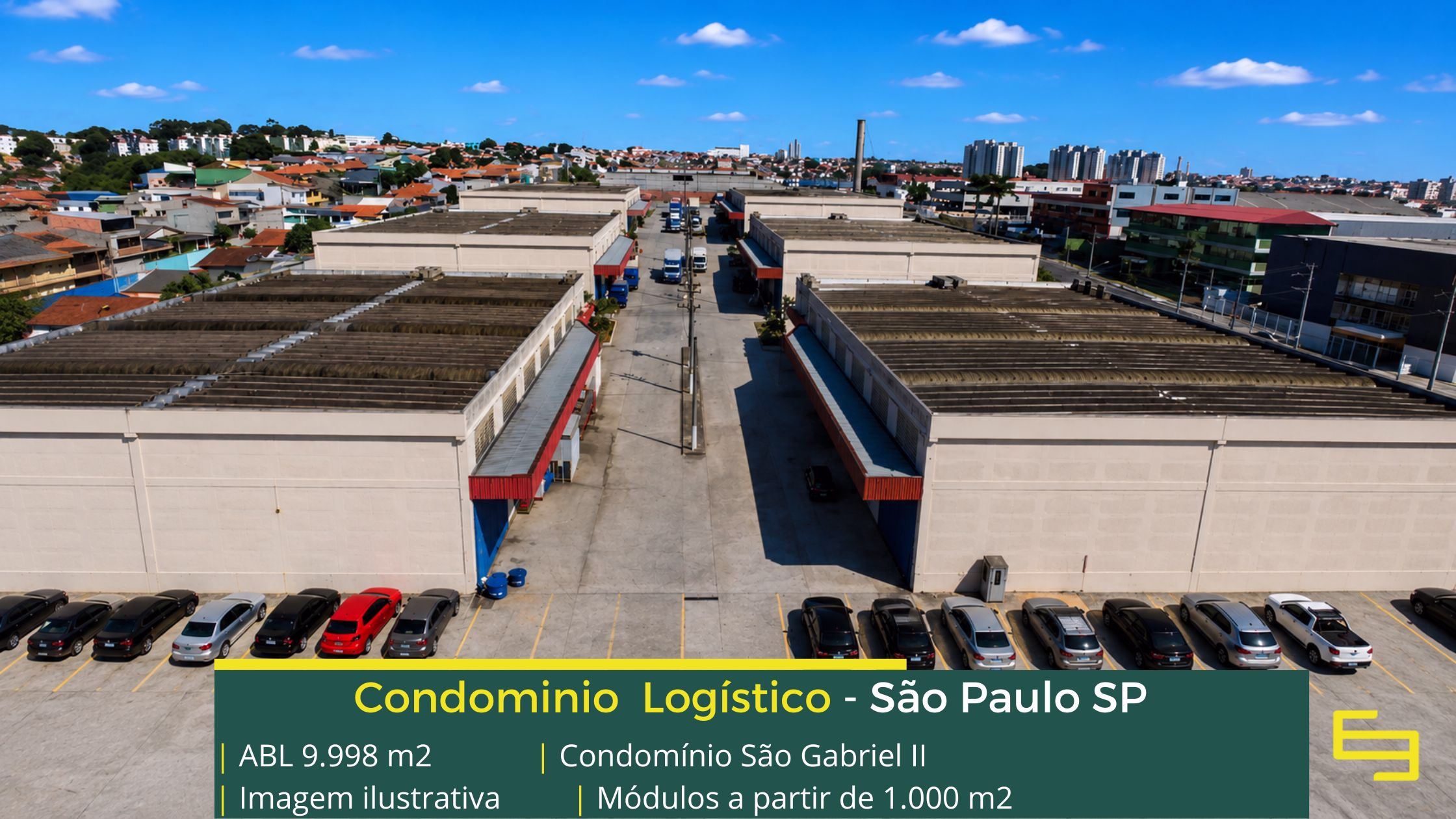 Aluguel de galpão industrial em SP - Condomínio Industrial São Gabriel III, Portaria e segurança, galpões com docas, altura de 8 metros
