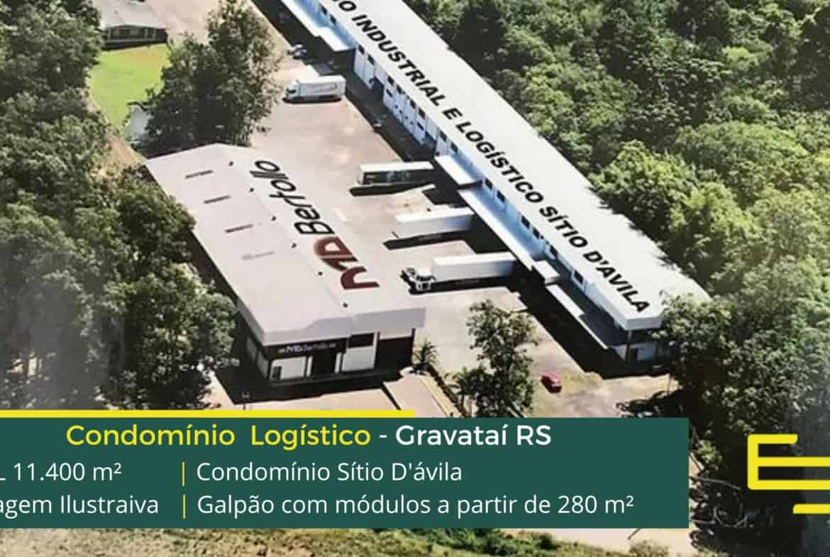 Galpões em Gravataí RS. Condomínio Industrial e Logístico Sítio Dávila. Galpões/Armazens/Condomínios logísticos e industriais para alugar
