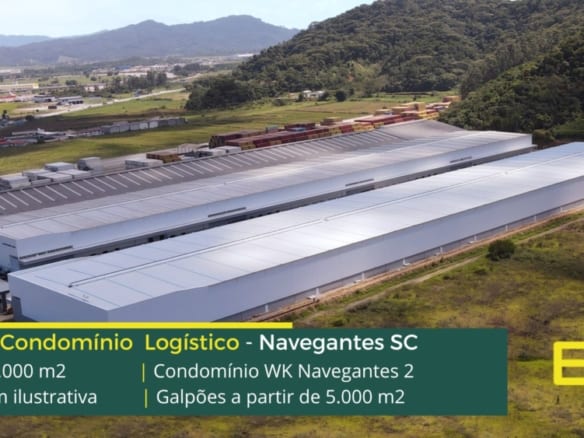 Galpões em Navegantes SC - Condomínio Empresarial WK 2. Galpões/Armazens/Condomínios logísticos e industriais para alugar em Navegantes
