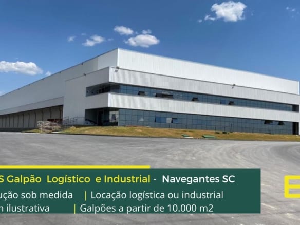 Aluguel Galpão Navegantes SC - Built to Suit. Galpões/Armazens/Condomínios logísticos e industriais para alugar em Itajai e Navegantes SC
