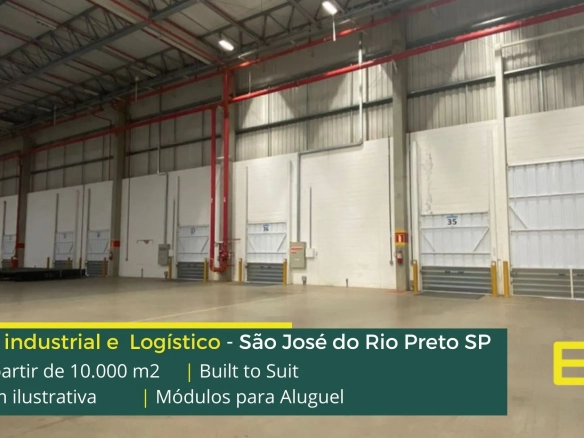 Aluguel de Galpão em São José do Rio Preto SP - Built to suit. Galpões/Armazens/Condomínios logísticos e industriais para alugar. Consulte!