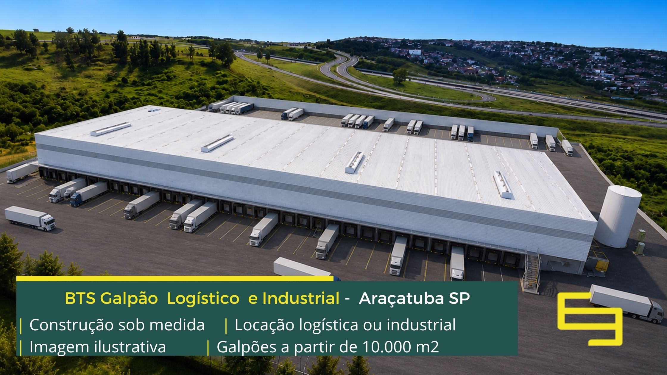 Built to Suit Galpão Logístico e Industrial – Araçatuba SP Aluguel de Galpão em Ribeirão Preto SP - Built to Suit. Galpões/Armazens/Condomínios logísticos e industriais para alugar em Ribeirão Preto