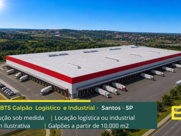 Aluguel galpão em Santos SP - Built to Suit. Galpões/Armazens/Condomínios logísticos e industriais para alugar em Santos SP com docas