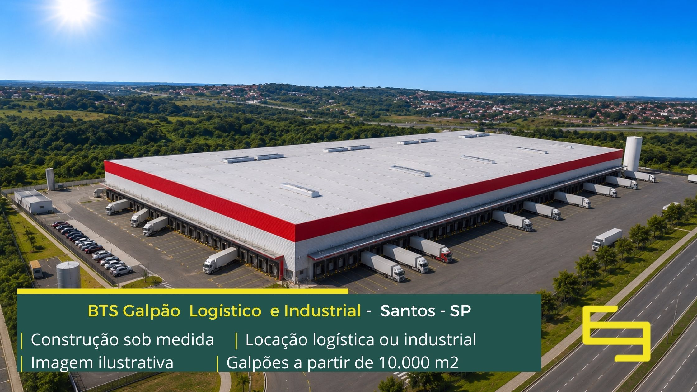 Aluguel galpão em Santos SP - Built to Suit. Galpões/Armazens/Condomínios logísticos e industriais para alugar em Santos SP com docas