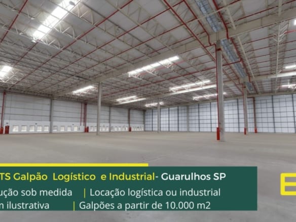 Galpão Industrial Guarulhos SP - Built to Suit. Aluguel de galpões em Guarulhos SP com portaria e além disso, segurança 24 horas, docas, vagas