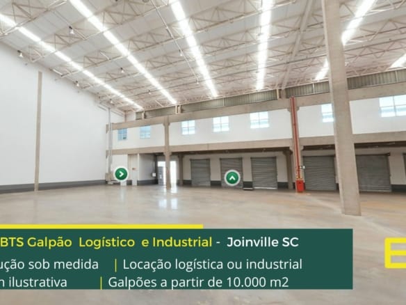 Galpão Alugar Joinville SC - Built to Suit. Galpões/Armazens/Condomínios logísticos e industriais para alugar em Joinville SC