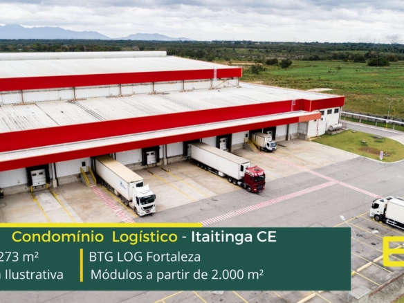 Galpão para alugar em Fortaleza - BTG LOG Fortaleza. Galpões em Fortaleza CE climatizados, com docas, pátio, portaria e segurança 24 horas