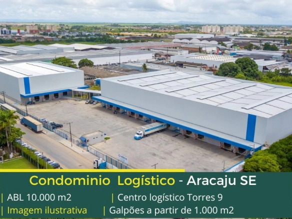 Galpão em Condomínio em Maceió - Centro Logístico Torres 9. Galpões para alugar com docas e altura de 12 metros. portaria e segurança