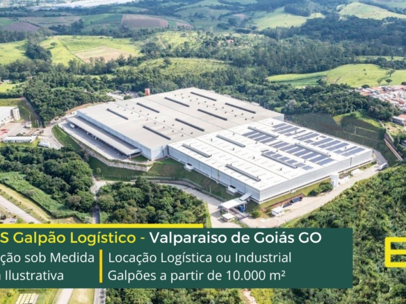 Galpões em Valparaíso de Goiás - Built to Suit. Galpões para alugar em Valparaiso de Goiás GO. Docas para carga, altura de 12 metros