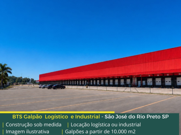 Aluguel de Galpão em São José do Rio Preto - Built to Suit. Galpões/Armazéns/ para alugar. Uso industrial e para logística. Consulte-nos!