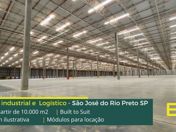 Aluguel de Galpão em São José do Rio Preto - Built to Suit. Galpões/Armazéns/ para alugar. Uso industrial e para logística. Consulte-nos!