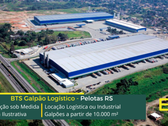 Galpão para alugar em Pelotas - Built to Suit. Galpões em Pelotas RS., com docas, possibilidade de climatização, pátio de manobras e guarita