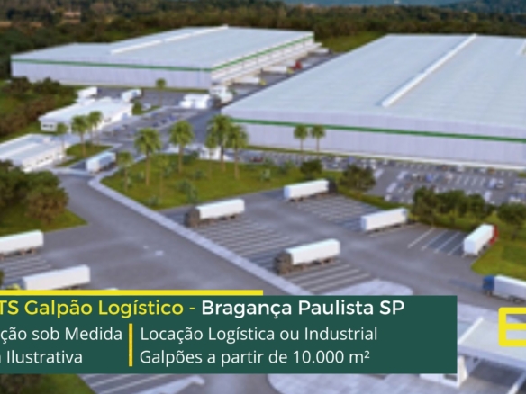 Galpões em Bragança Paulista - Built to Suit. Aluguel de galpão em Bragança Paulista SP com docas, amplo pátio de manobras, estacionamento.