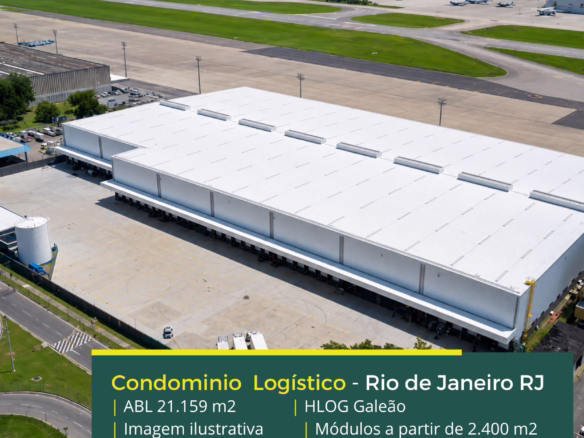 Galpão Industrial no Rio de Janeiro - HLog Galeão. Aluguel de galpões no Rio de Janeiro RJ em condomínio com segurança 24 horas, docas, cftv
