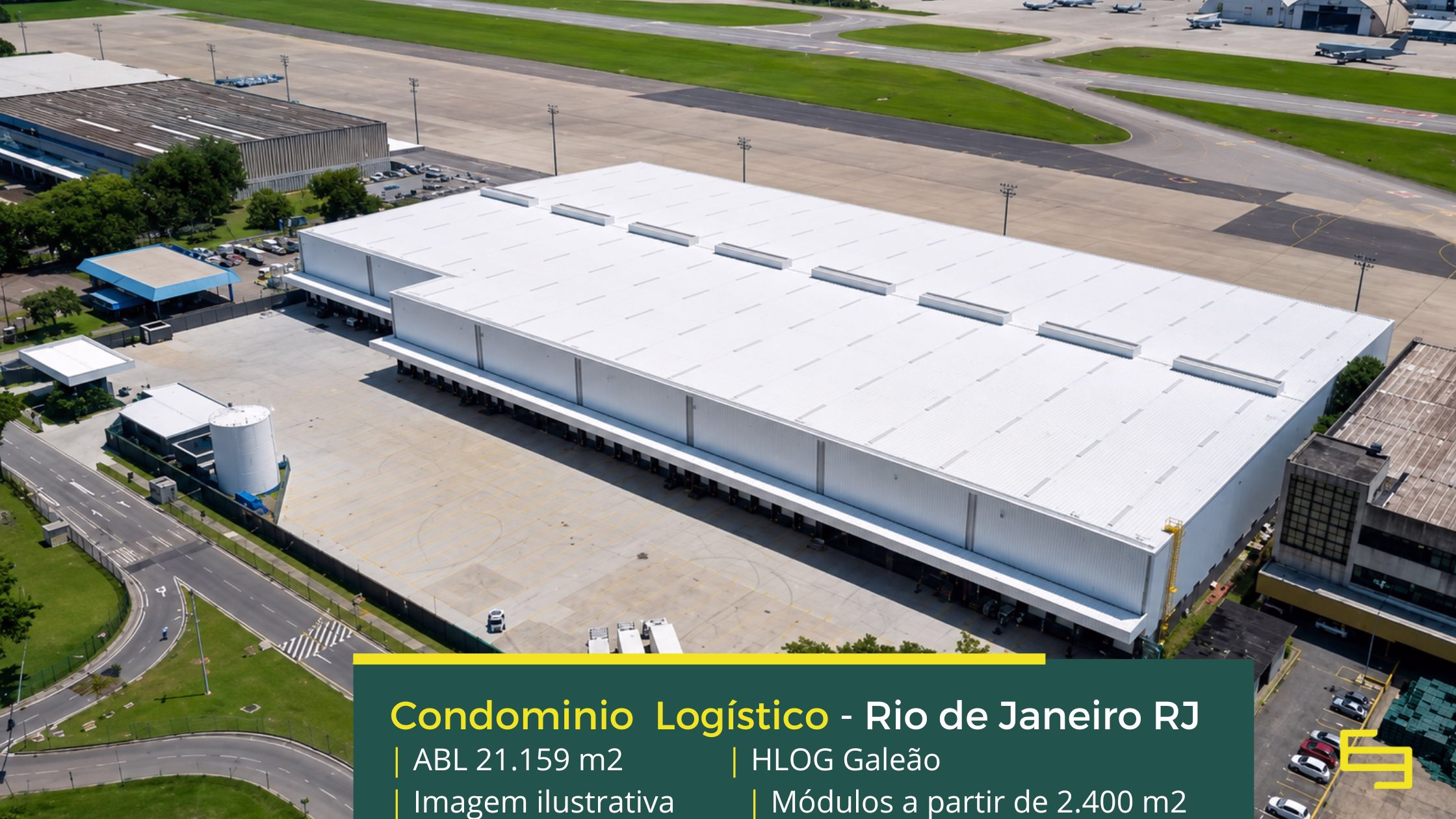 Galpão para alugar no RJ (1) Galpão Industrial no Rio de Janeiro - HLog Galeão. Aluguel de galpões no Rio de Janeiro RJ em condomínio com segurança 24 horas, docas, cftv