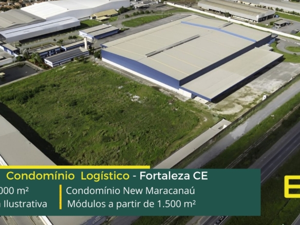 Galpão para alugar em Fortaleza CE - New Maracanaú. Locação de galpões em Fortaleza, portaria e segurança 24 horas, docas, pátio de manobras