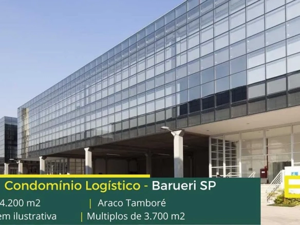 Aluguel de Galpão em Barueri SP- Centro Logístico Araco Tamboré. Galpões em condomínio. Portaria e segurança, docas , altura 10 metros, pátio