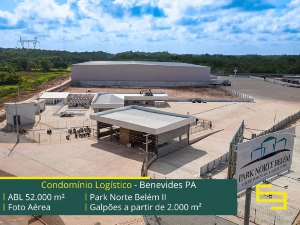 Galpão para locação em Benevides - Park Norte Belém II. Galpões na Grande Belém PA com portaria e segurança 24 horas, docas, pátio, CFTV