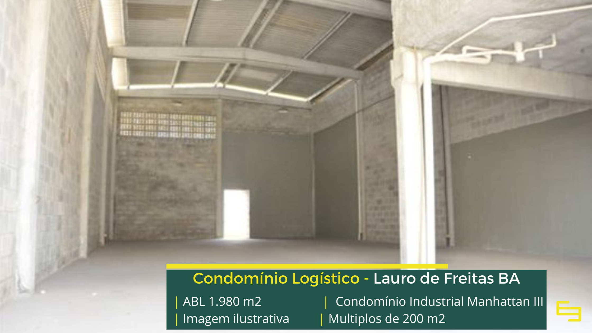 Locação de galpão em Lauro de Freitas - Manhattan III. Galpões/Armazéns/Condomínios logísticos e industriais para alugar em Lauro de Freitas.