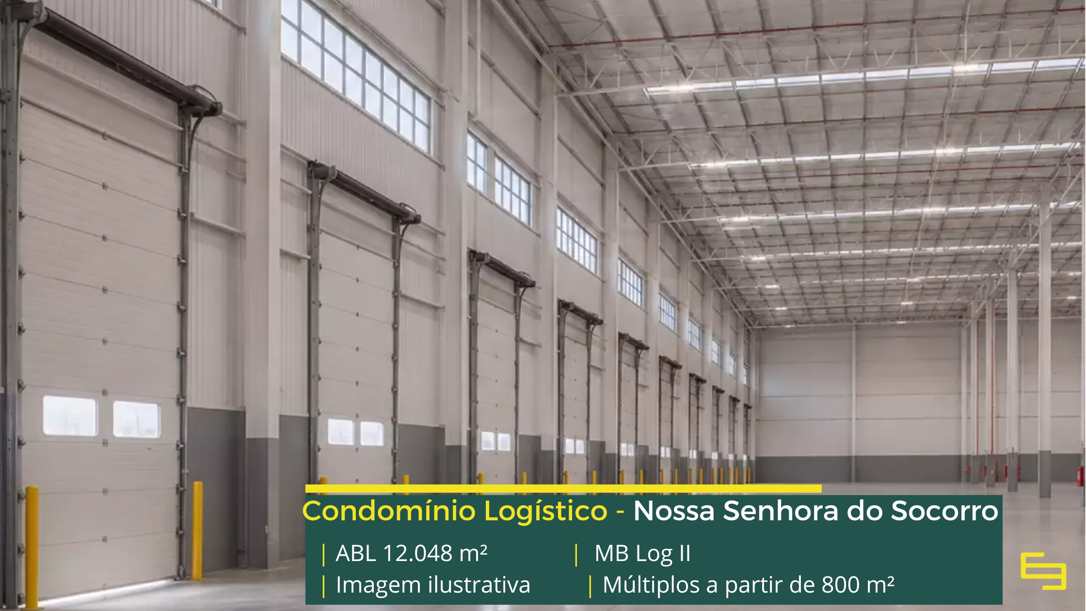 MB Log II Sergipe, condomínio logístico classe AAA em Nossa Senhora do Socorro, com 12.048 m² construídos, docas e área para expansão.