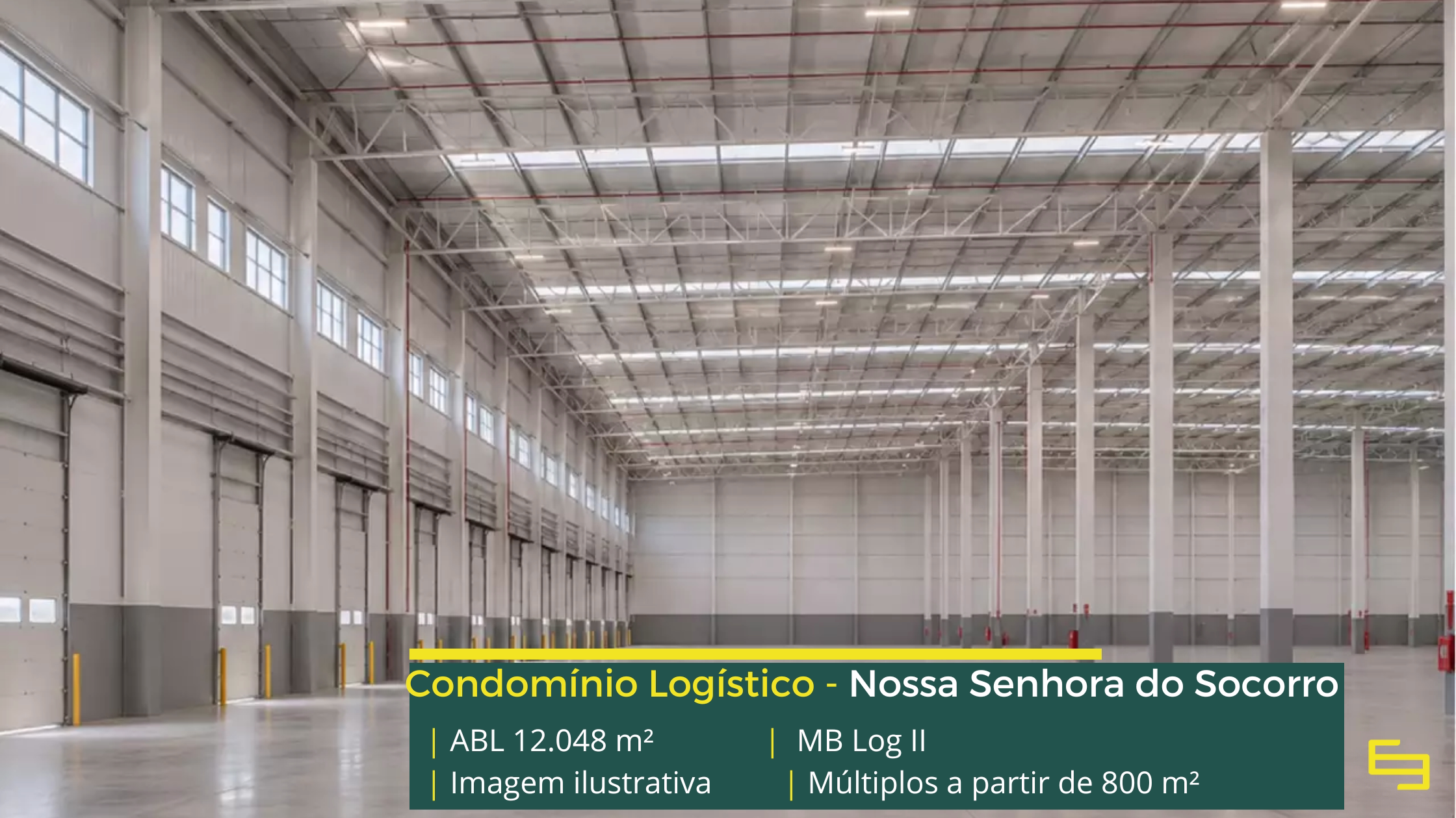 MB Log II Sergipe, condomínio logístico classe AAA em Nossa Senhora do Socorro, com 12.048 m² construídos, docas e área para expansão.