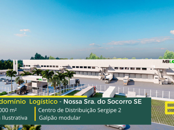 Galpão para locação em Aracaju - Centro de Distribuição Sergipe 2. Aluguel de Galpões em Aracaju com docas, piso industrial, pátio de manobras