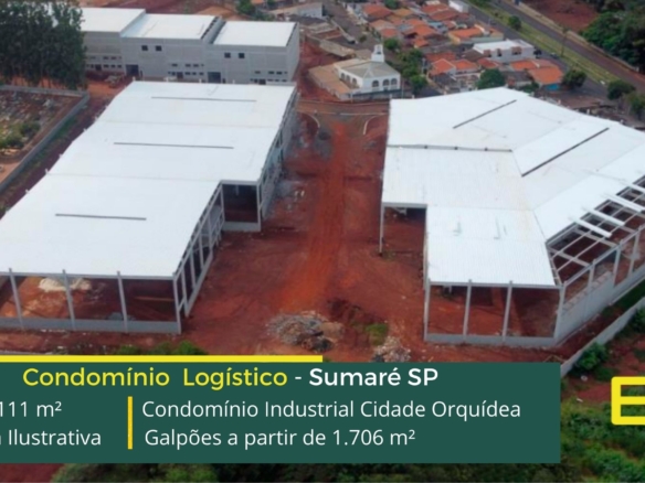 Galpão para alugar em Sumaré - Condomínio Industrial Cidade Orquídea. Galpões/Armazéns/Condomínios logísticos e industriais para alugar em SP.