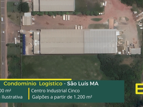 Galpões para alugar em São Luís - Centro Industrial Cinco. Galpão em São Luís MA com docas para carga e descarga, piso industrial, portaria