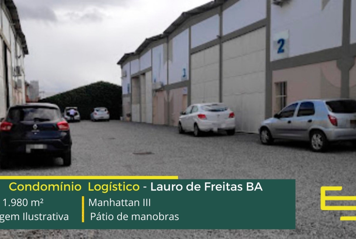 Locação de galpão em Lauro de Freitas - Manhattan III. Galpões/Armazéns/Condomínios logísticos e industriais para alugar em Lauro de Freitas.