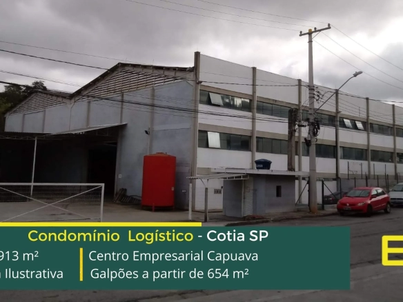 Aluguel de galpão em Cotia SP - Centro Empresarial Capuava. Galpões em Cotia SP, com segurança e portaria 24 horas, docas, pátio de manobras