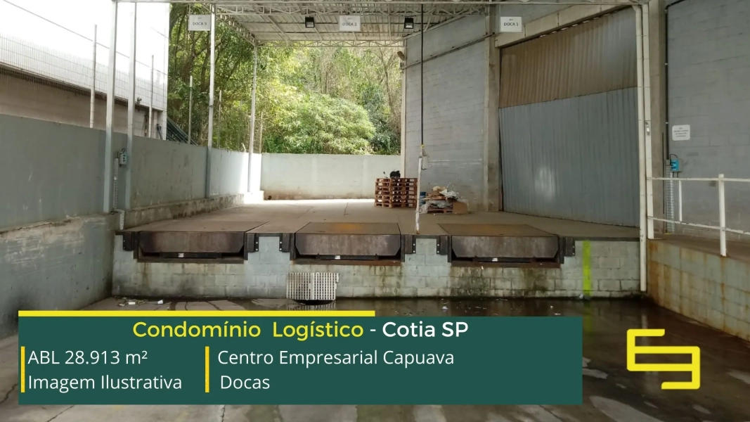 Aluguel de galpão em Cotia SP - Centro Empresarial Capuava. Galpões/Armazéns/Condomínios logísticos e industriais para alugar em Cotia SP.