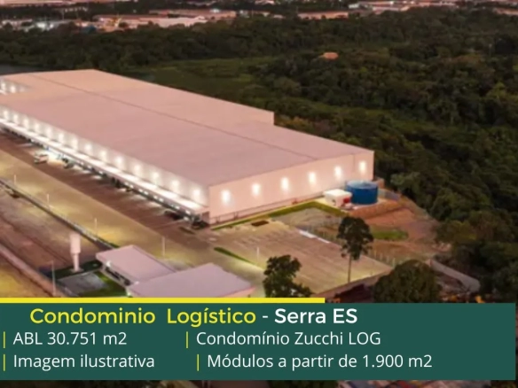 Galpões para alugar em Serra - Condomínio Zucchi LOG. Galpões/Armazéns/Condomínios logísticos e industriais para alugar em Serra ES.