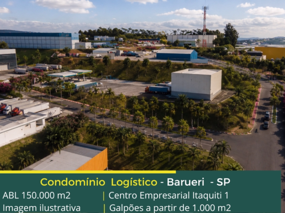 Aluguel de Galpão em Barueri SP - Centro Empresarial Itaquiti .Galpões/Armazens/Condomínios logísticos e industriais para alugar com docas