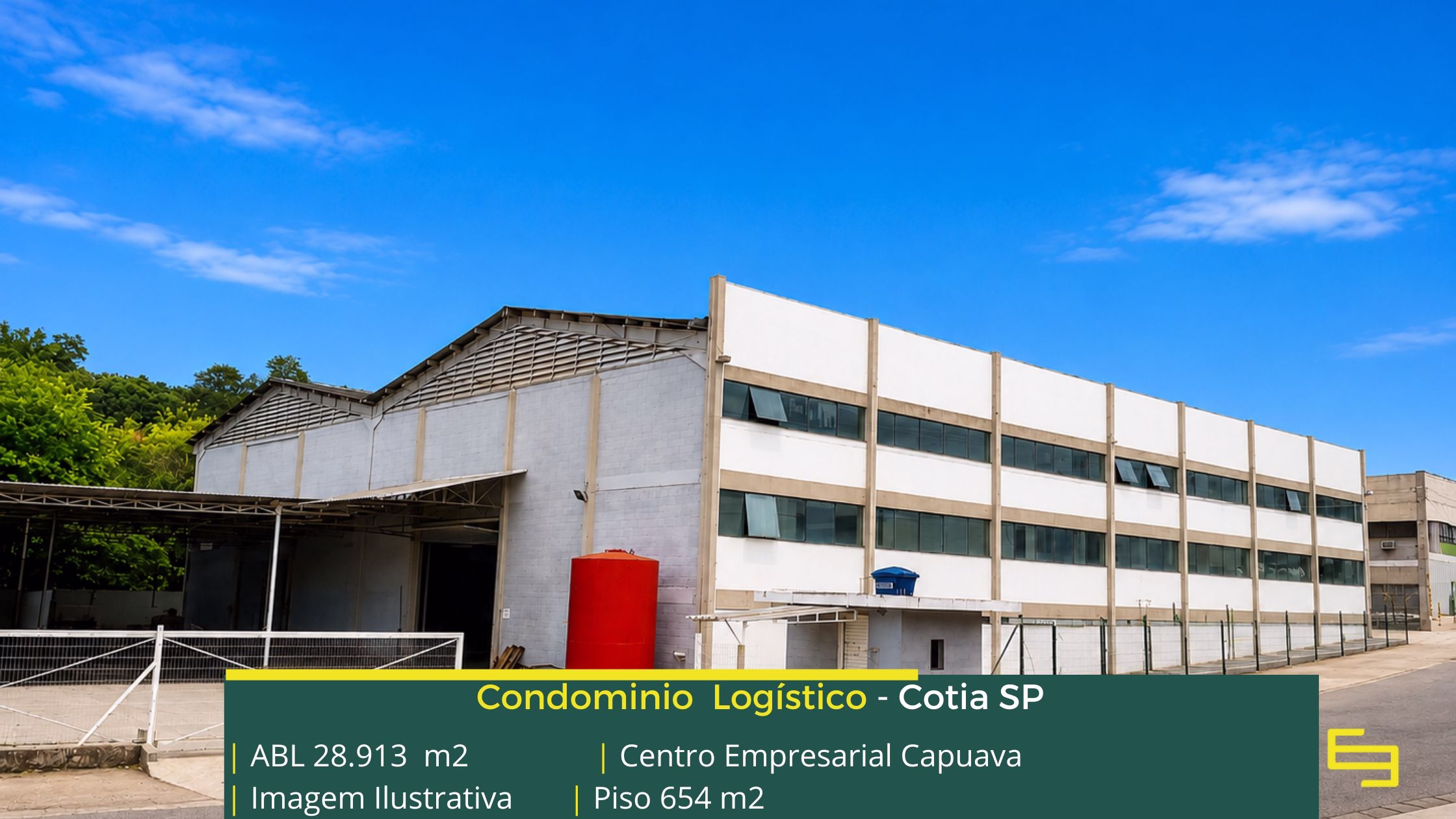 Aluguel de galpão em Cotia SP - Centro Empresarial Capuava. Galpões em Cotia SP, com segurança e portaria 24 horas, docas, pátio de manobras