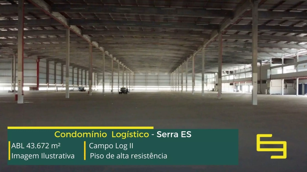 Galpão para alugar em Serra - Campo Log II. Galpões/Armazéns/Condomínios logísticos e industriais para alugar em Serra ES.